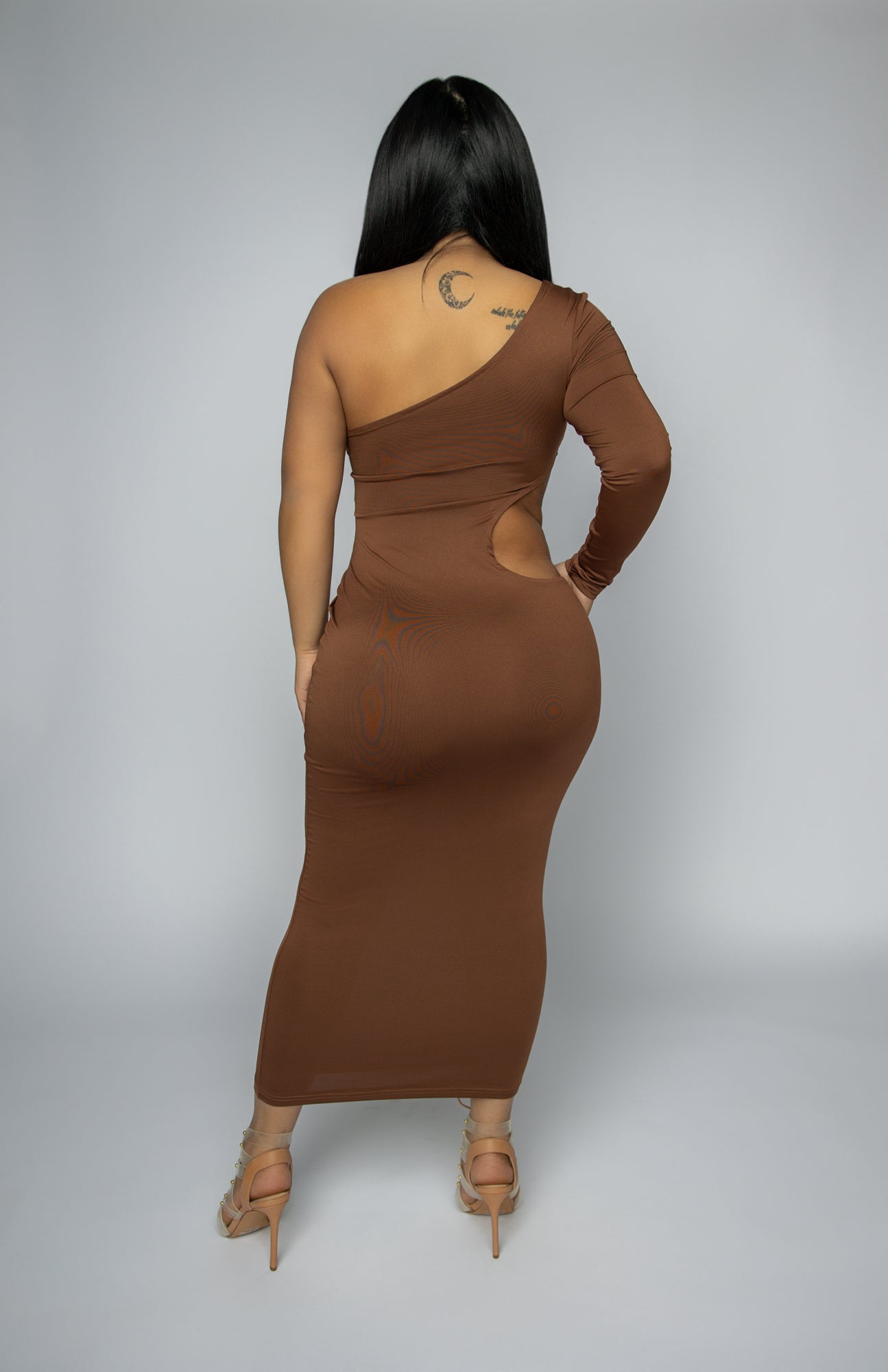 Lyari Maxi Dress - Brown