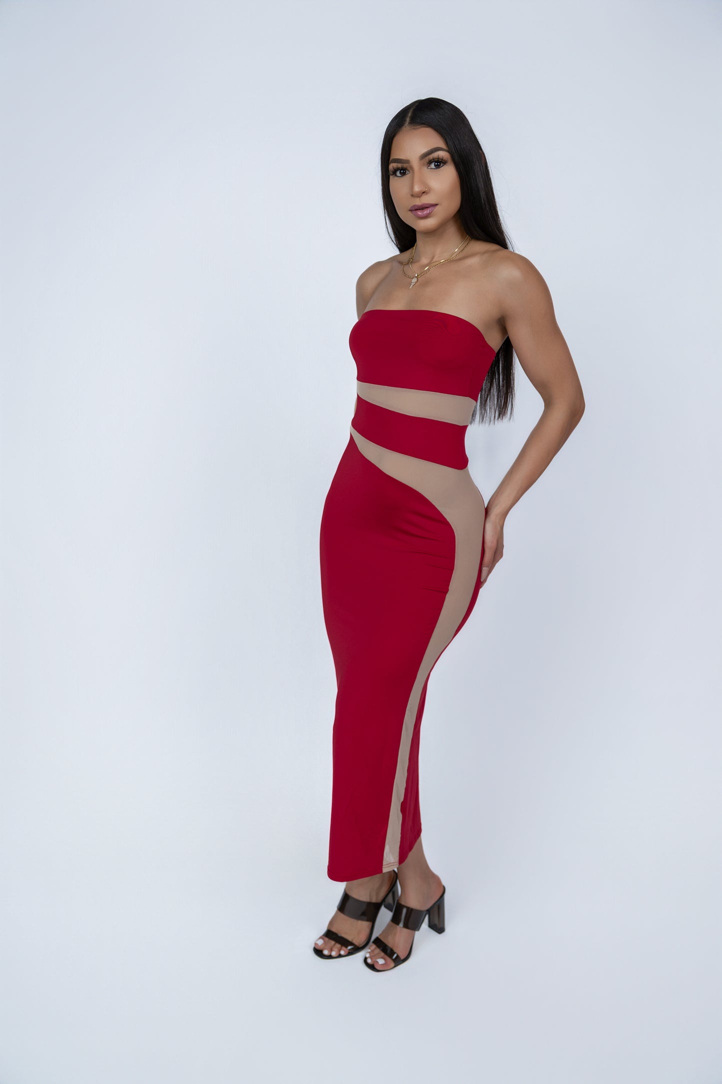 Lilya Off-the-Shoulder Maxi Dress