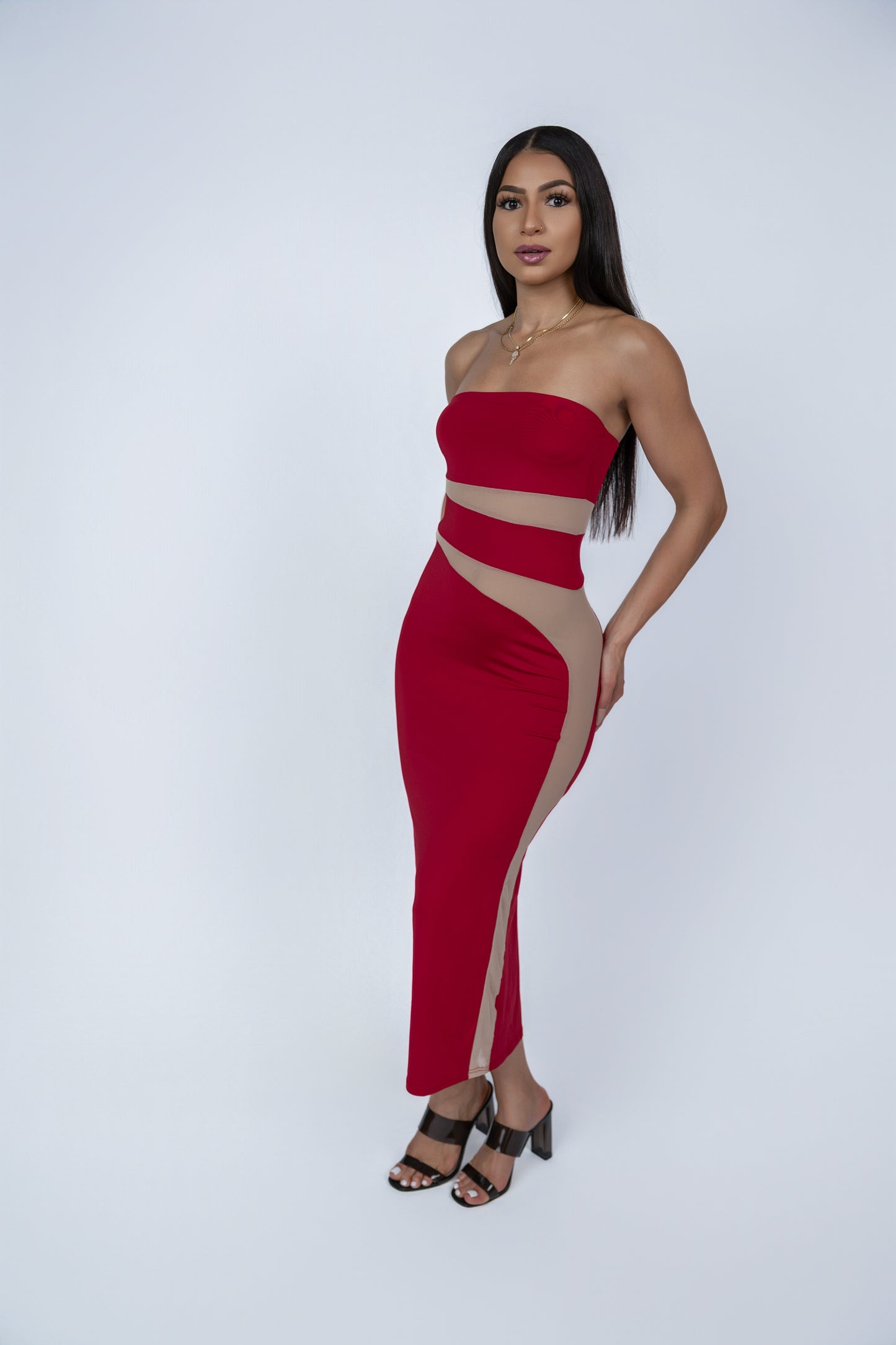 Lilya Off-the-Shoulder Maxi Dress